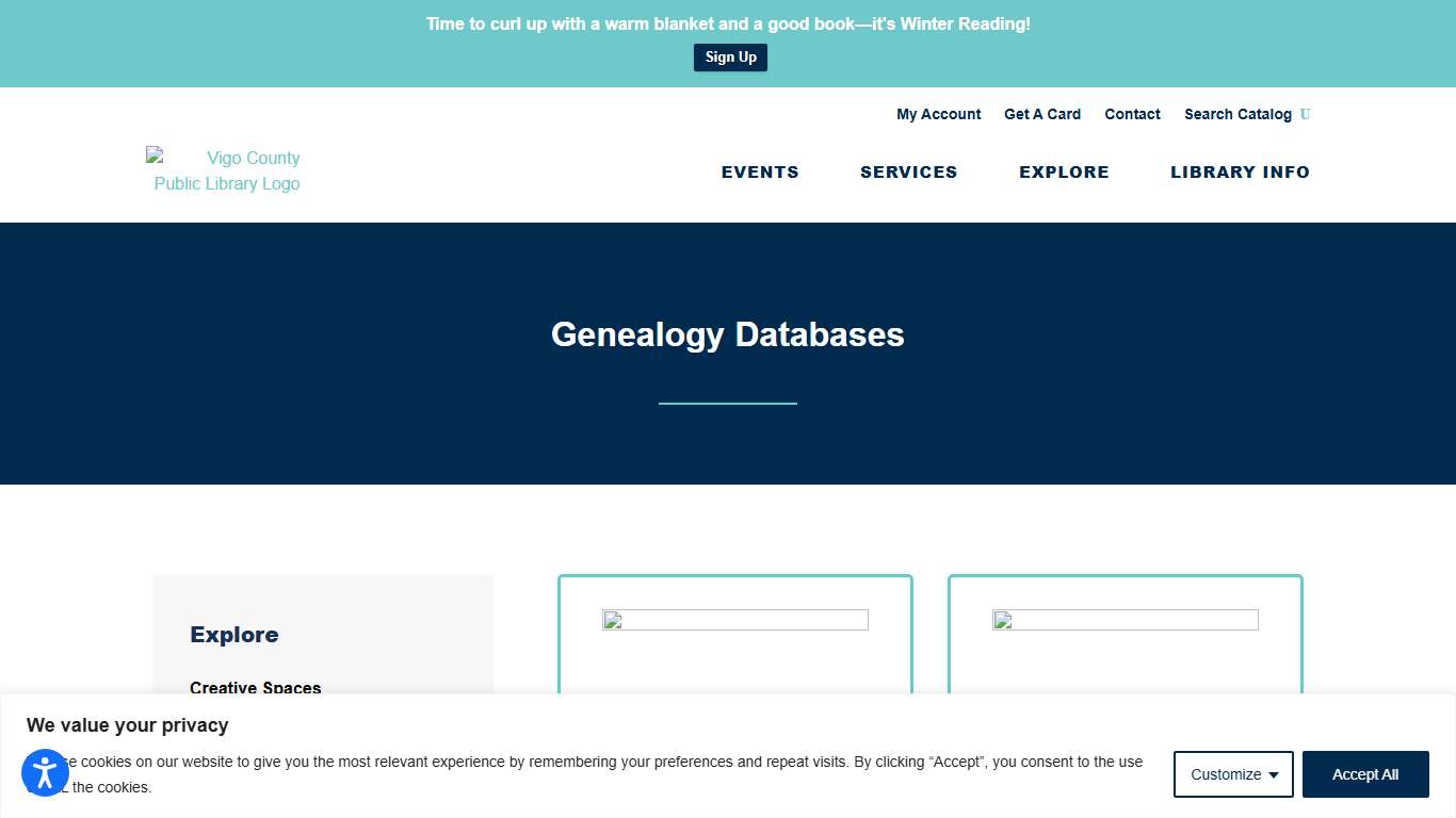 Genealogy Resources - Vigo County Public Library